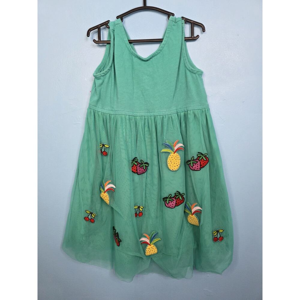 HANNA ANDERSSON TULLE EMBROIDERED FRUIT TANK DRESS GIRLS 110/5